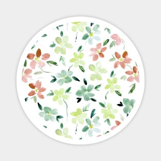 Bloom in Sardinia - watercolor flowers Magnet